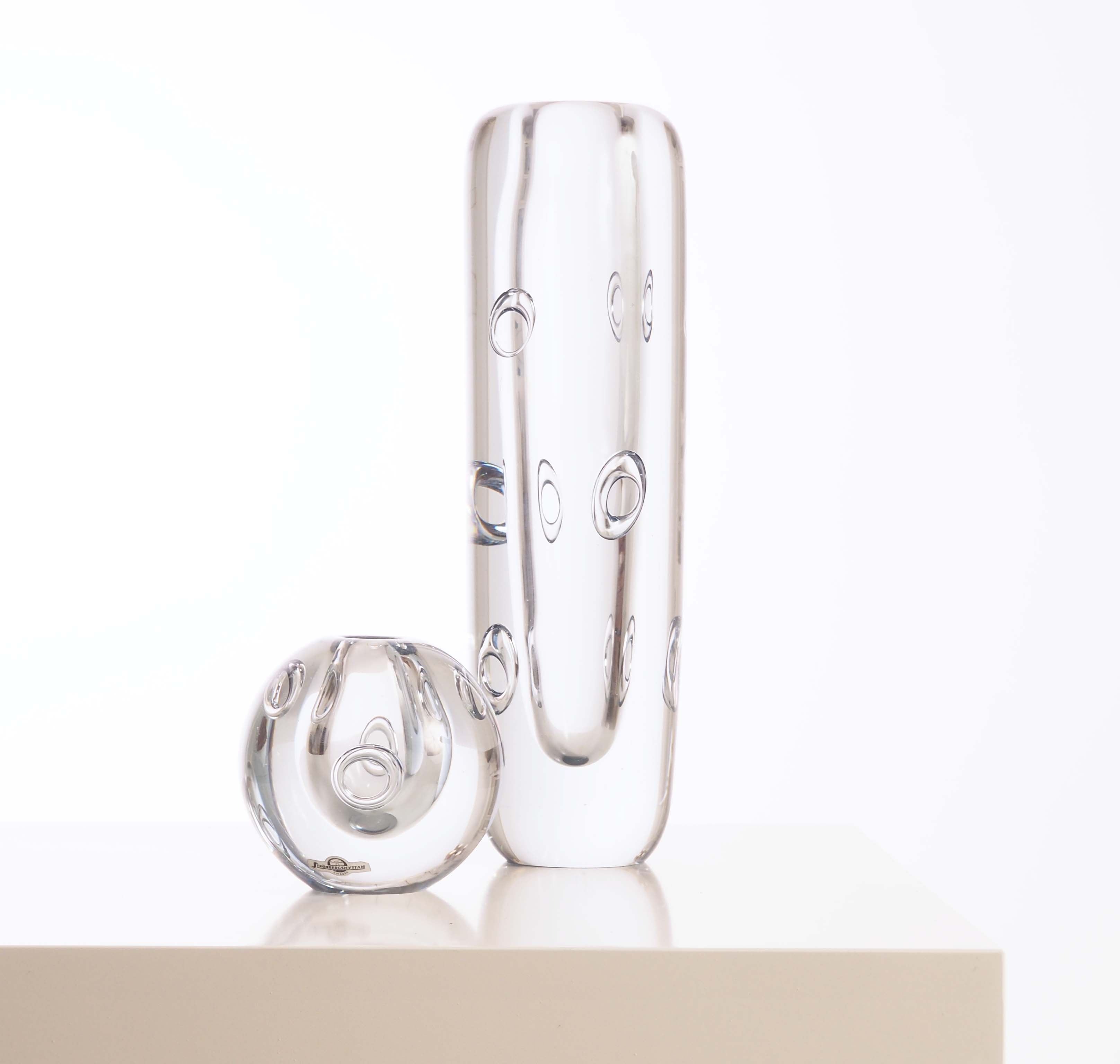 Two vases by Asta Strömberg for Strömsbergshyttan, Sweden