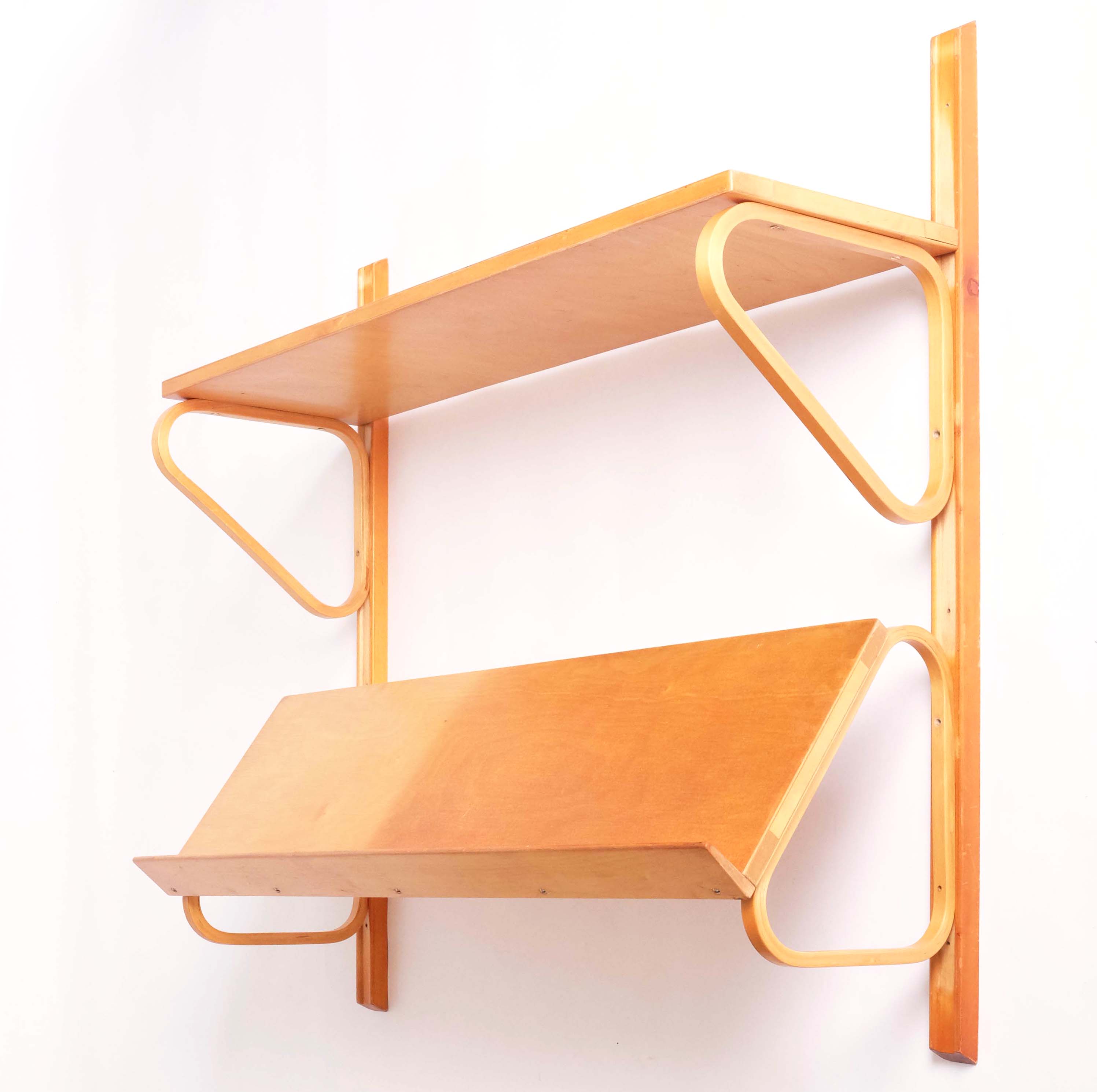 Early Shelf in Birch by Alvar Aalto for Aalto Möbler, Hedemora, Sweden