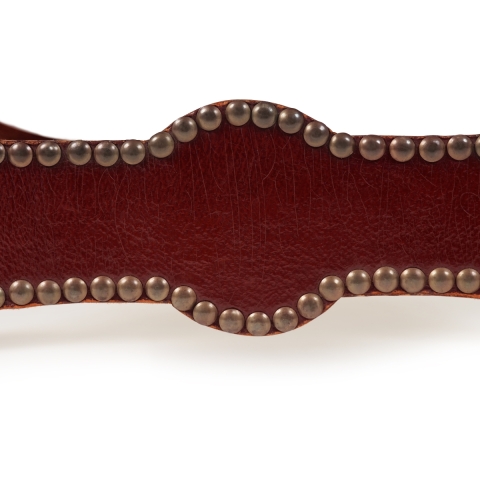 Stool with decorative nail heads by Otto Schulz for Boet, Gothenburg, Sweden