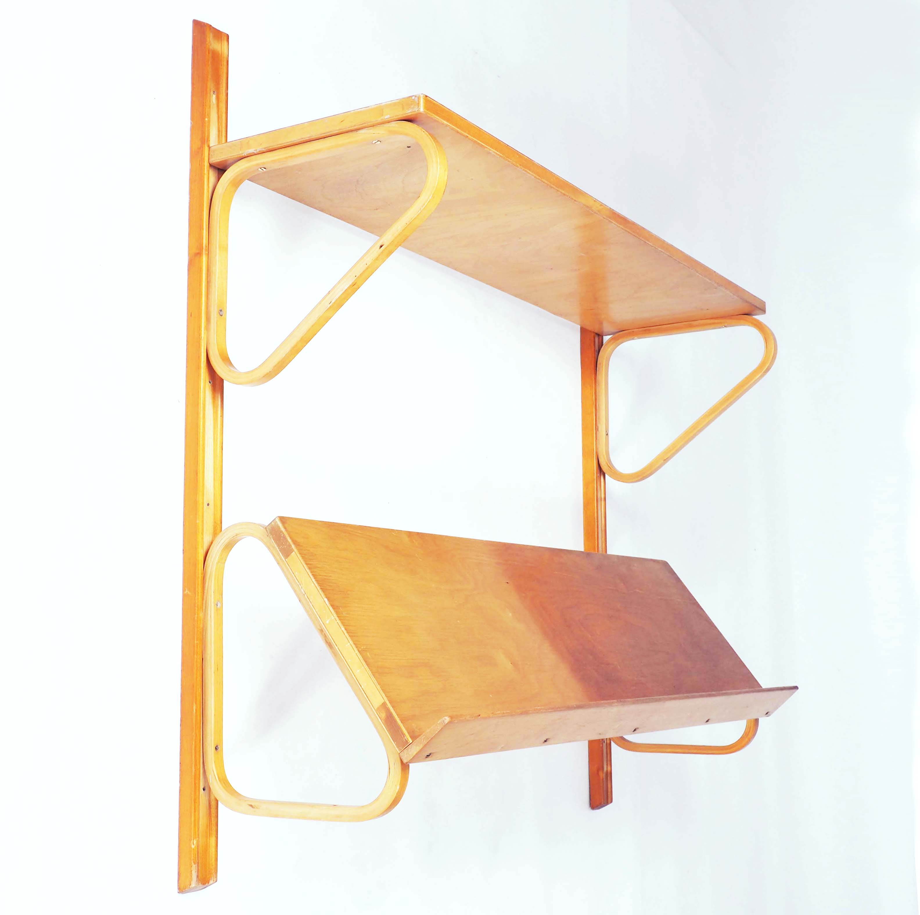 Early Shelf in Birch by Alvar Aalto for Aalto Möbler, Hedemora, Sweden