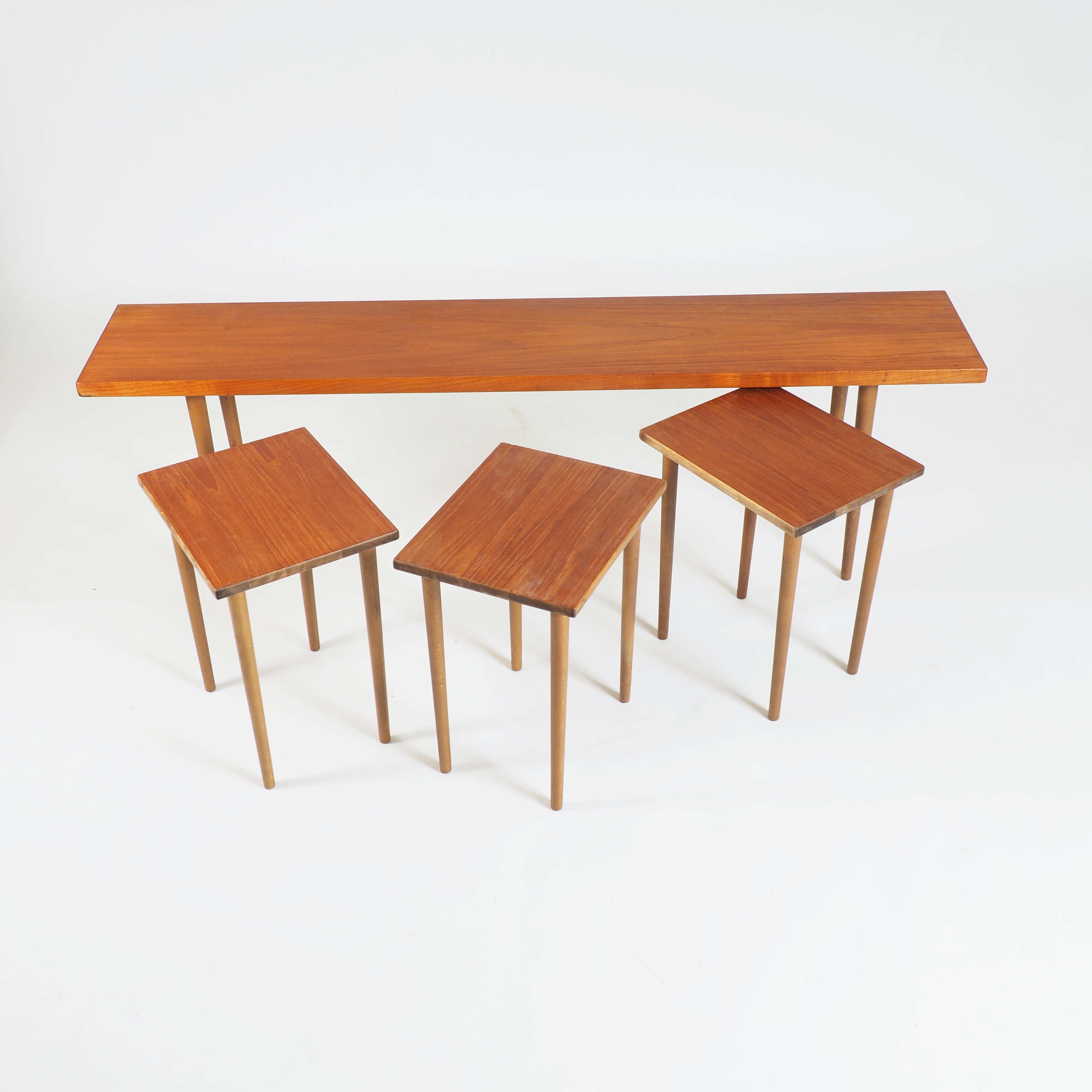Nesting Tables in Teak Designed by Kurt Østervig for Jason, Denmark
