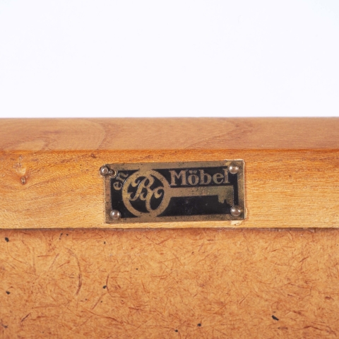 Side Table in Elm and "Bosaik" by Otto Schulz, Boet