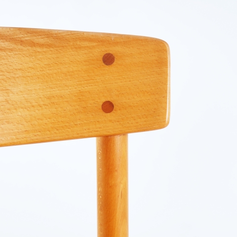 J39 chairs in beech and paper cord by Børge Mogensen