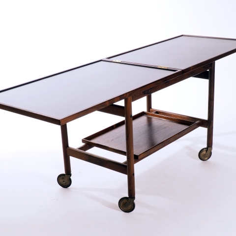Trolley in rosewood and formica by Kurt …stervig