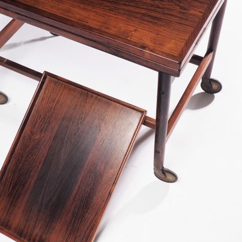 Trolley in rosewood and formica by Kurt …stervig