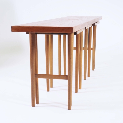 Nesting Tables in Teak Designed by Kurt Østervig for Jason, Denmark